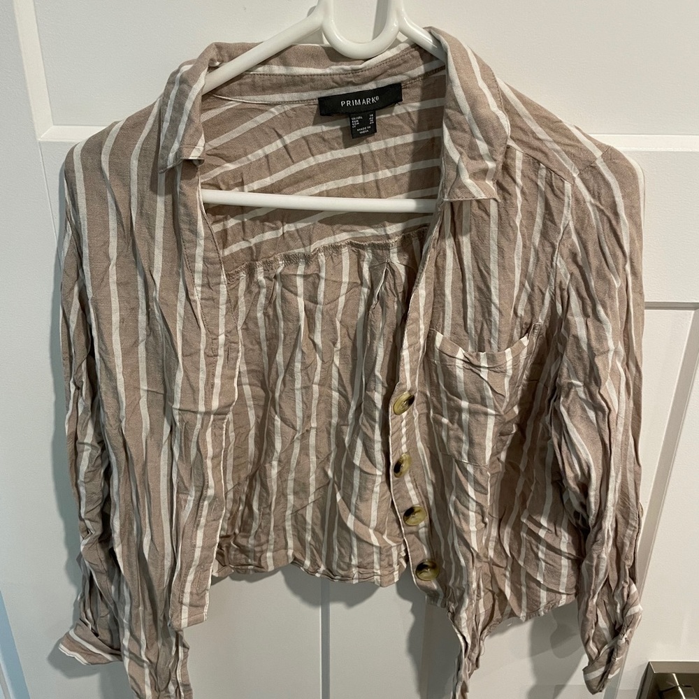 Cropped Button up Shirt